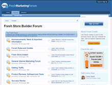 Tablet Screenshot of freshmarketingforum.com